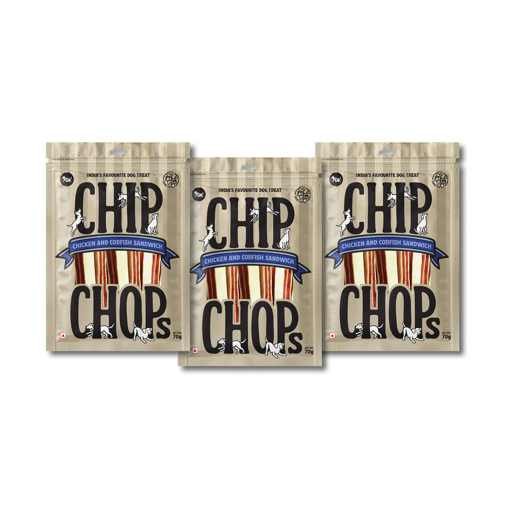 Chip Chops Chicken & Codfish Sandwich