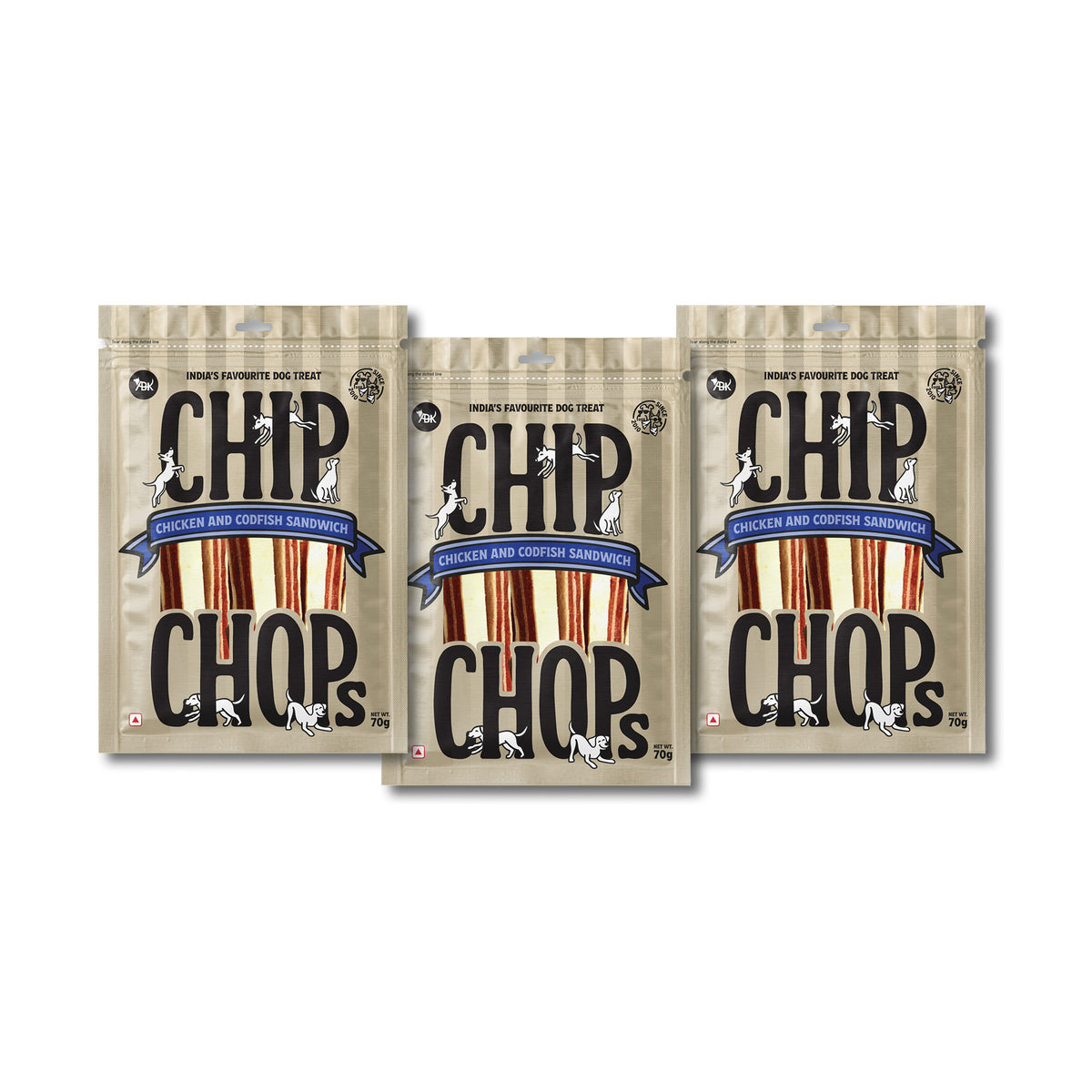 Chip Chops Chicken & Codfish Sandwich