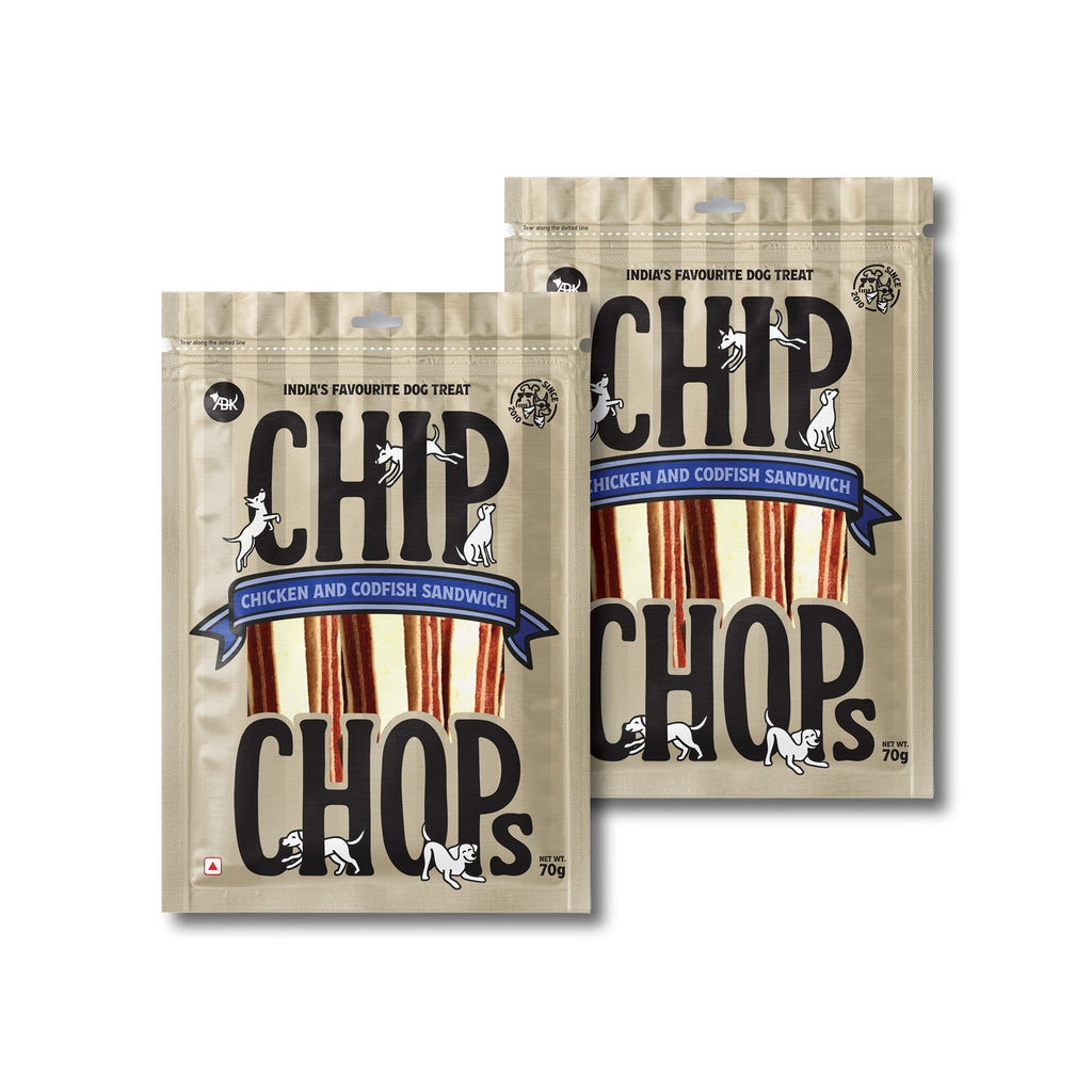 Chip Chops Chicken & Codfish Sandwich