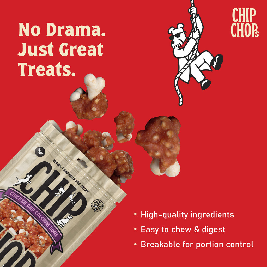 Chip Chops Chicken & Calcium Bone, 70 Gm