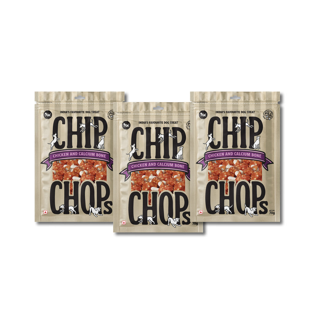 Chip Chops Chicken & Calcium Bone, 70 Gm