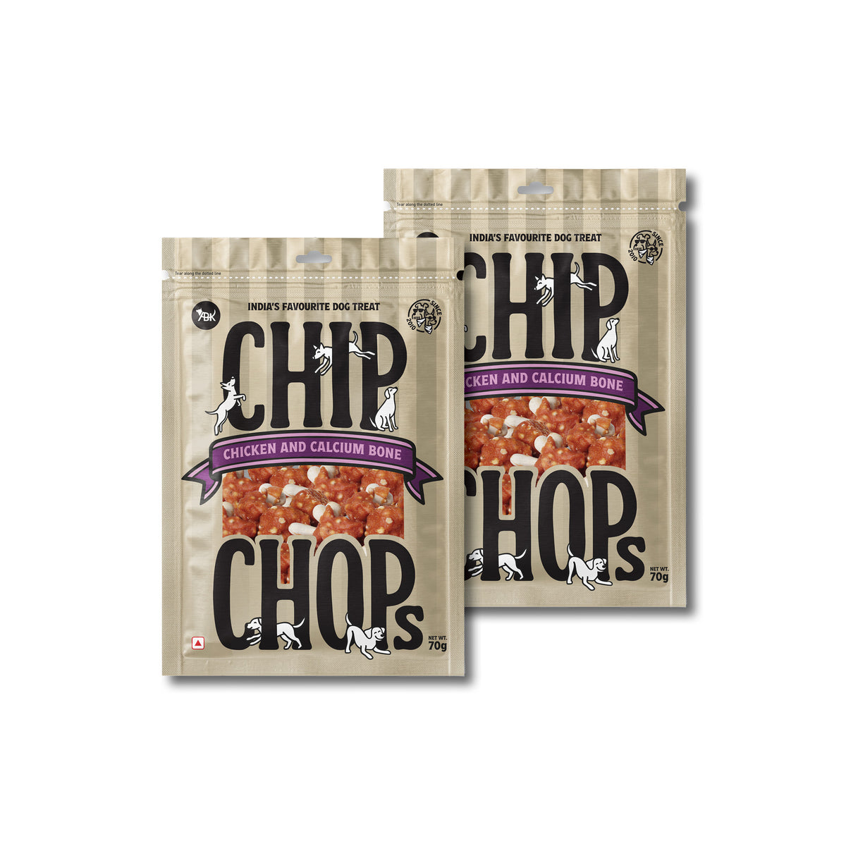 Chip Chops Chicken & Calcium Bone, 70 Gm