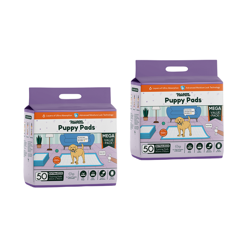 Pawpaya Training Pads, Pack of 50, 60cm x 90cm