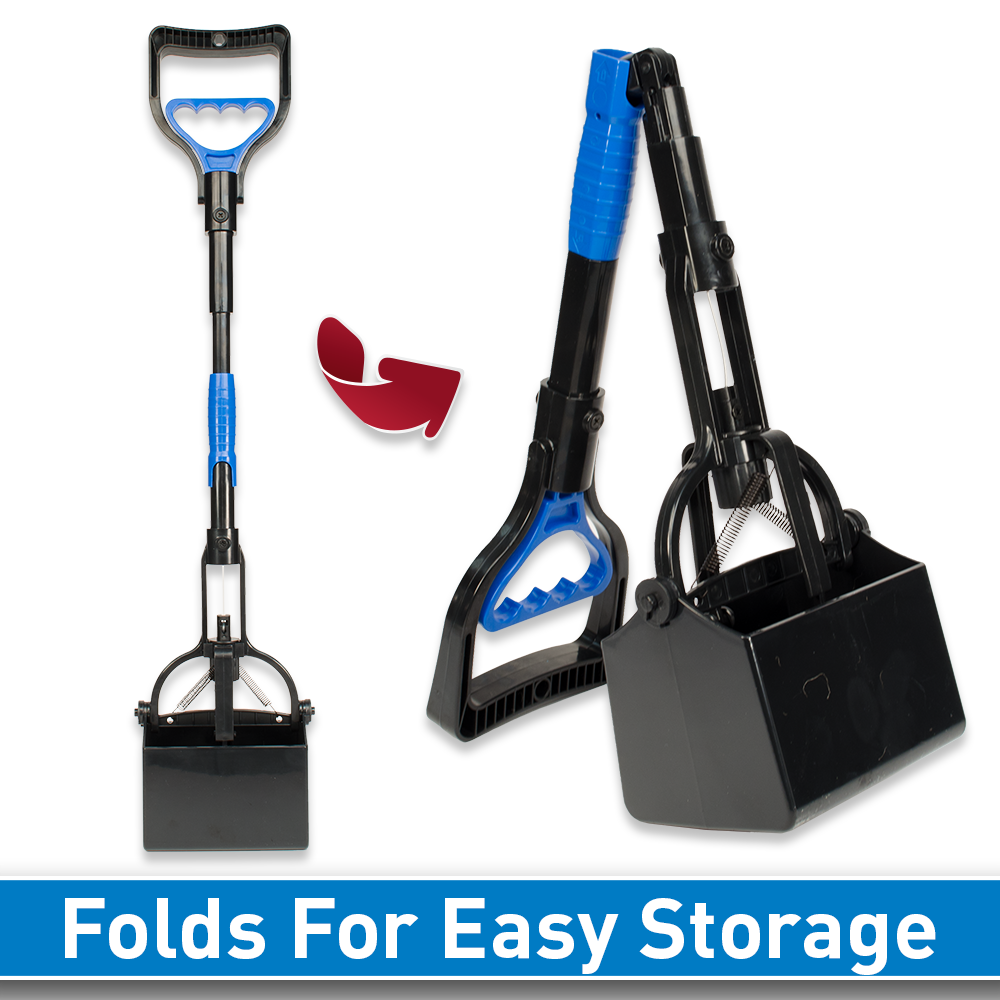 One Handed Dog Poop Scoop, extends upto 27 inch
