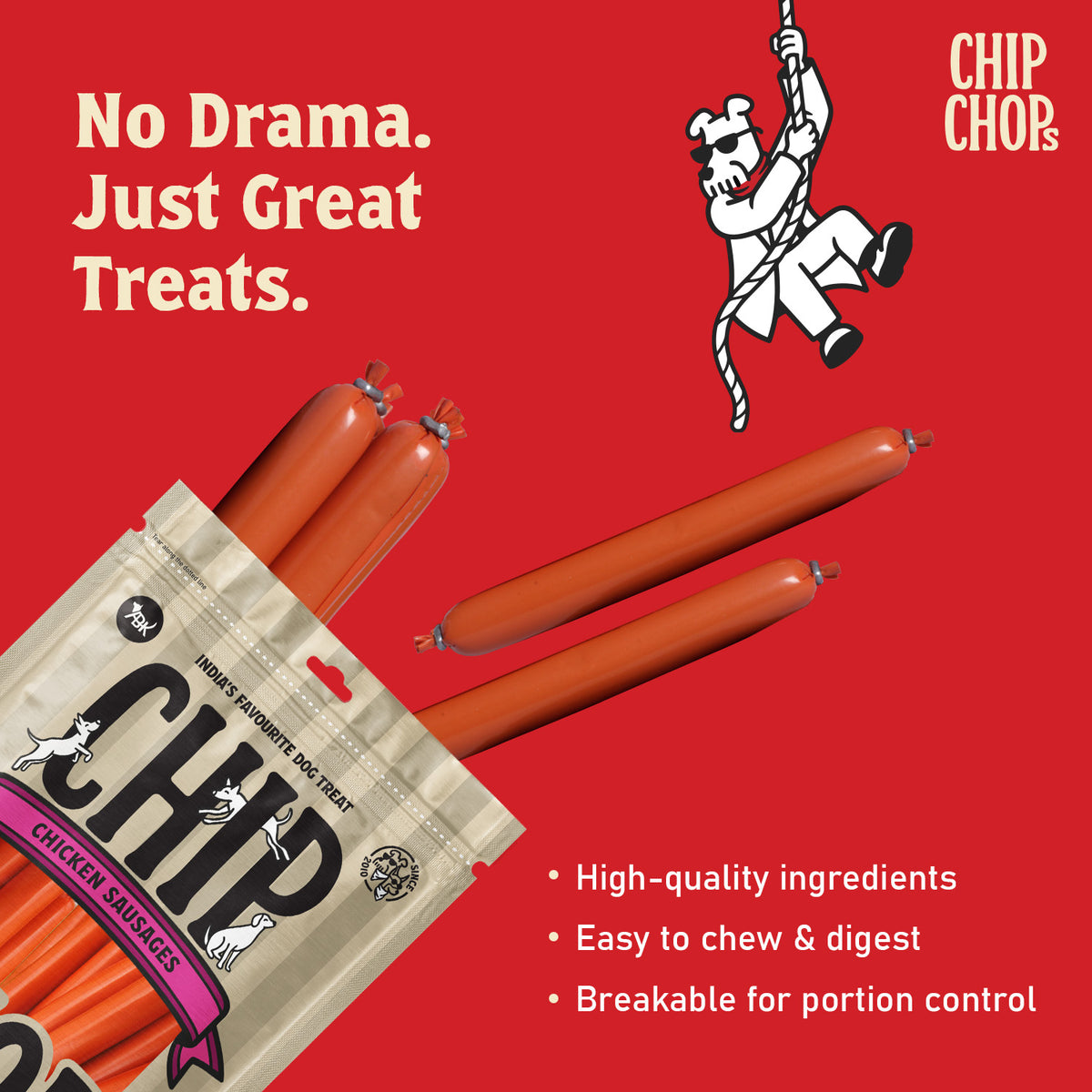 Chip Chops Chicken Sausages, 75 Gm