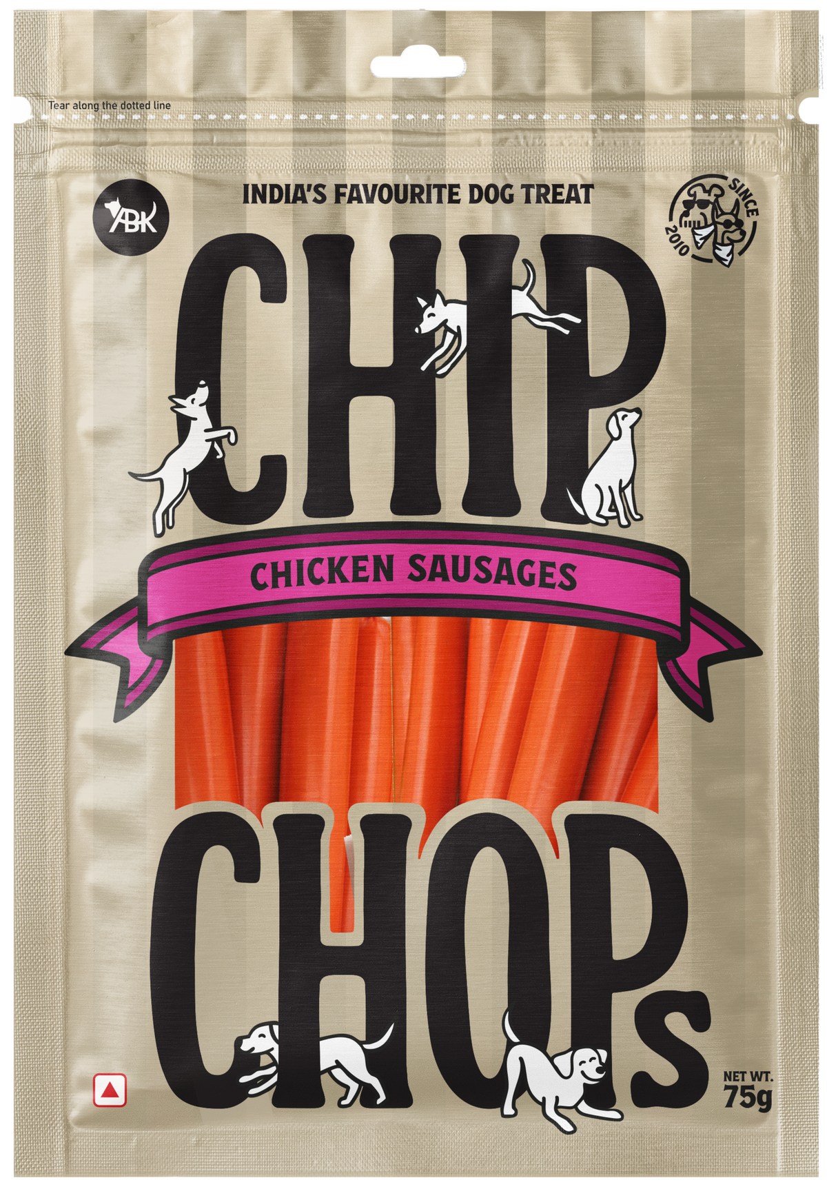 Chip Chops Chicken Sausages, 75 Gm