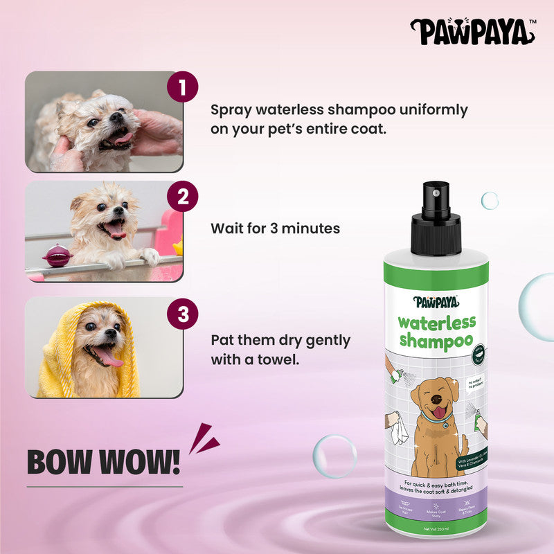 Pawpaya Waterless Shampoo, 250 ml