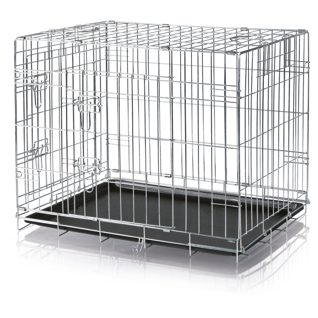 Home Kennel, Wire Mesh with Two Doors, 78L x 55W x 62H cm / 31L x 22W x 24H inch