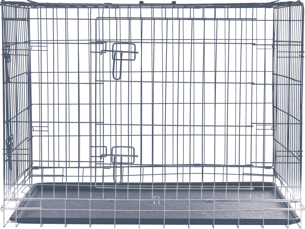 Home Kennel, Wire Mesh with Two Doors, 93L x 62W x 69H  cm / 37L x 24W x 27H inch