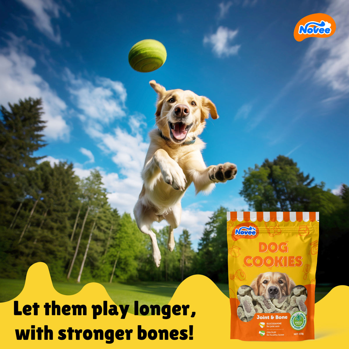 NOVEE, DOG COOKIE, 450 g