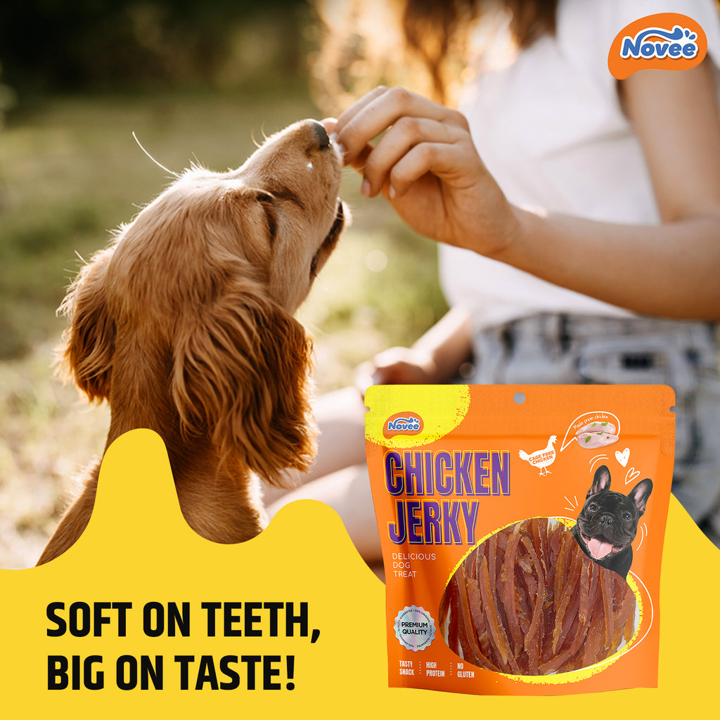 NOVEE, SOFT CHICKEN JERKY SLICED, 400 g (200 g x 2)
