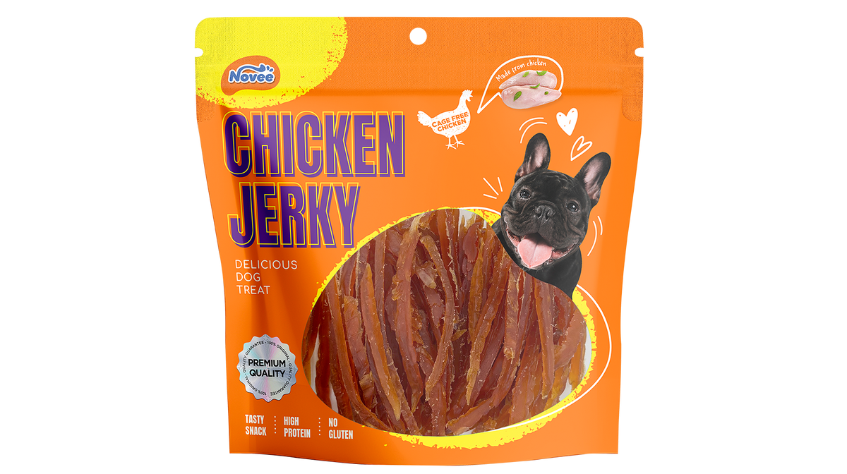 NOVEE, SOFT CHICKEN JERKY SLICED, 400 g (200 g x 2)