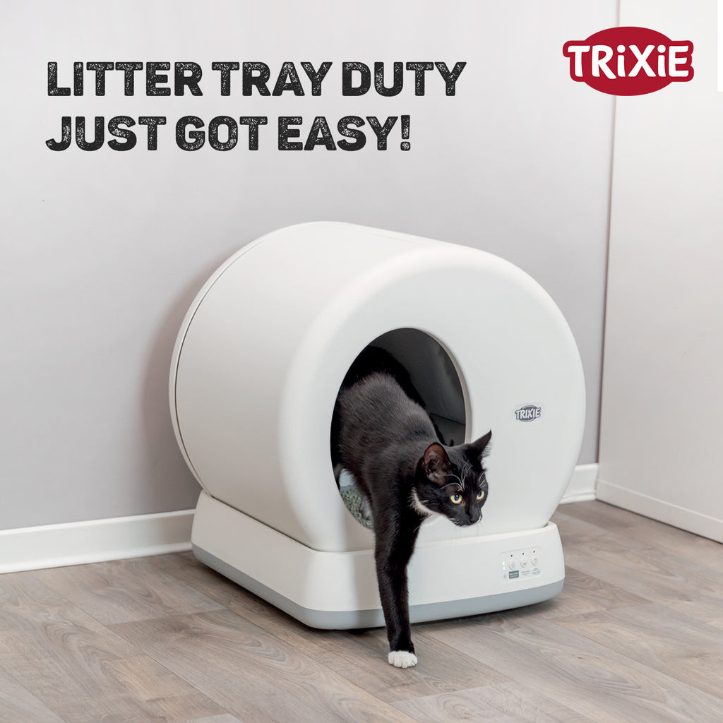 Self-Cleaning cat litter tray, plastic, 53 × 55.5 × 52 cm, white NEW
