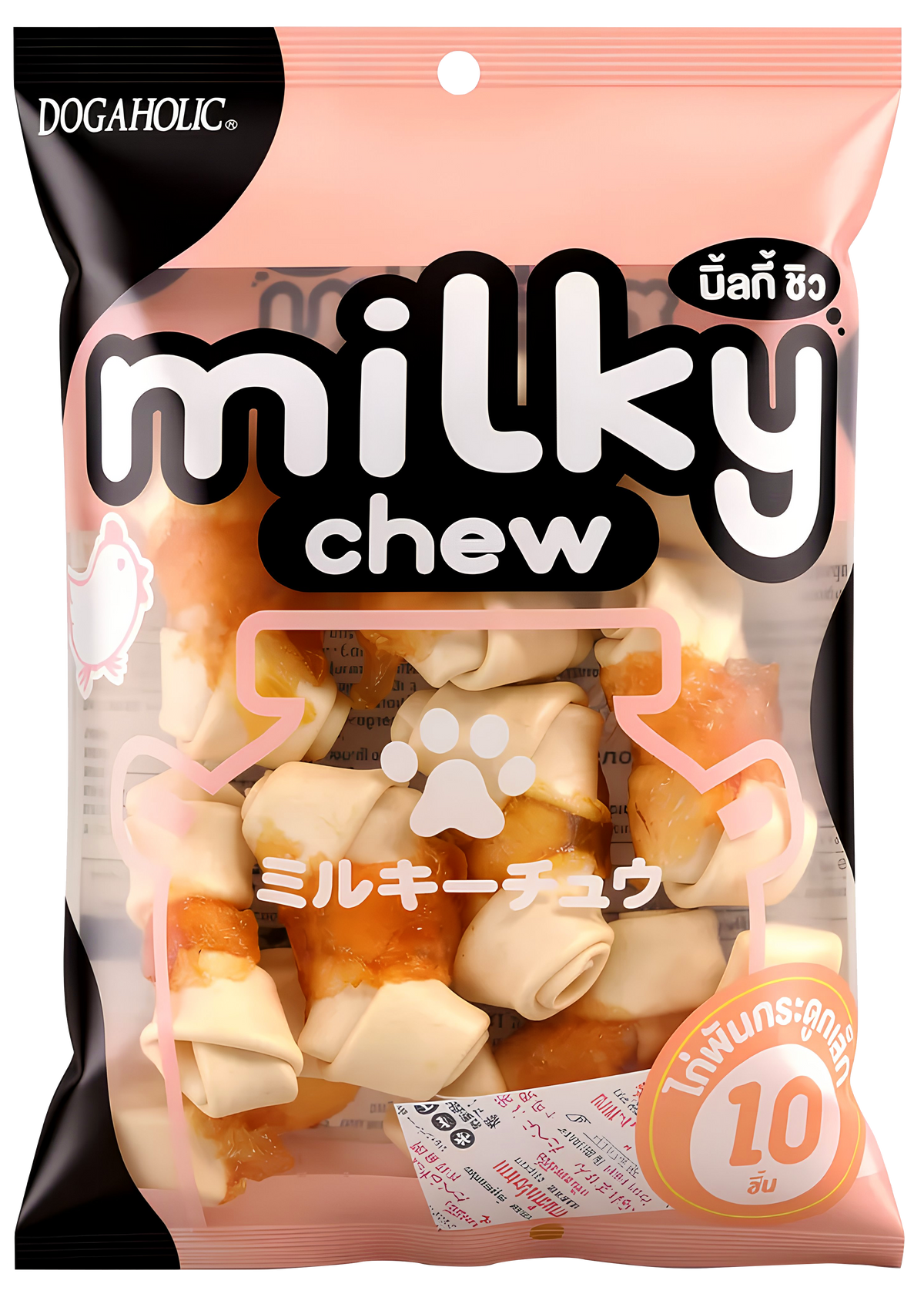 Milky Chew Chicken Bone Style, 10 pieces