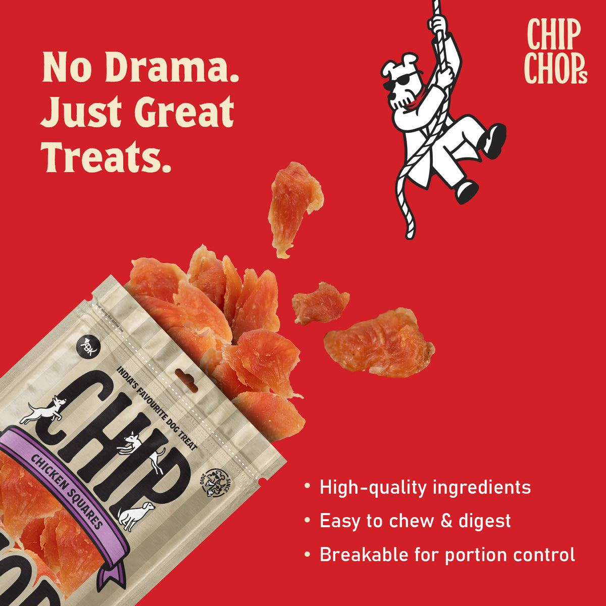 Chip Chops Chicken Squares, 70 G