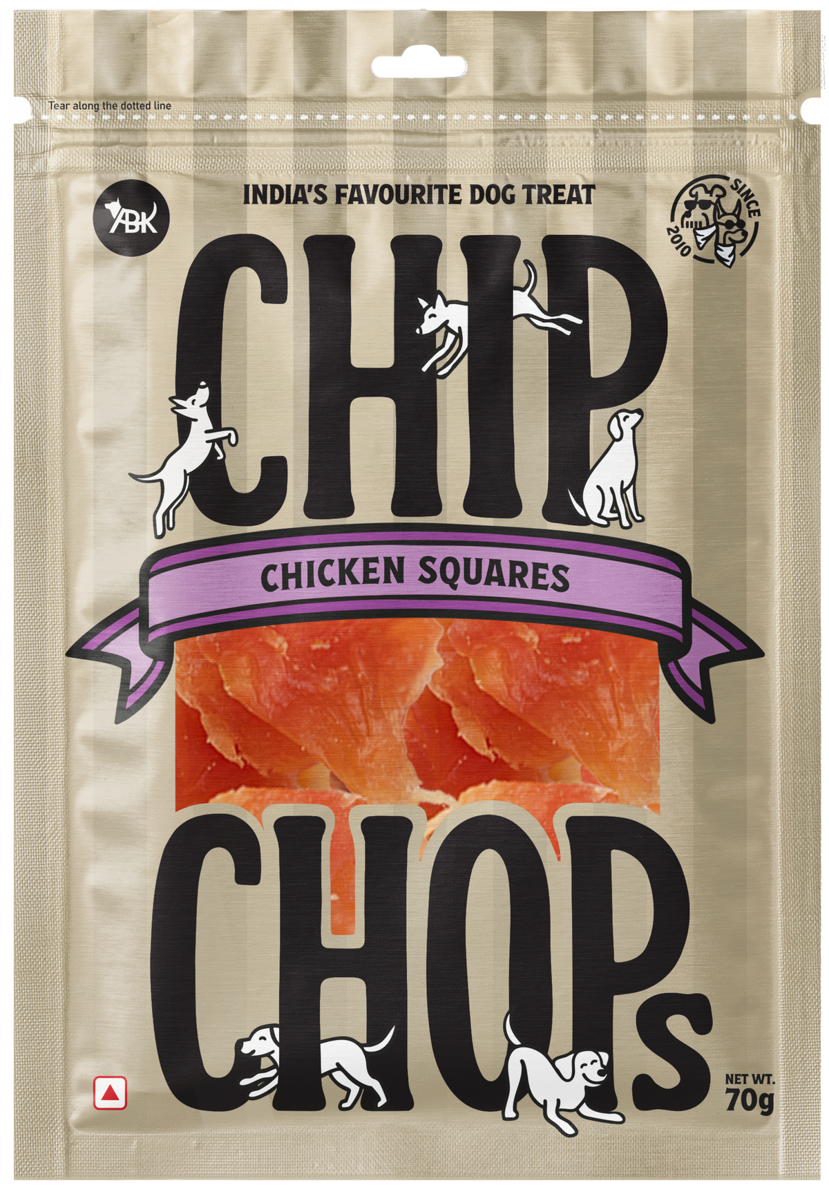 Chip Chops Chicken Squares, 70 G