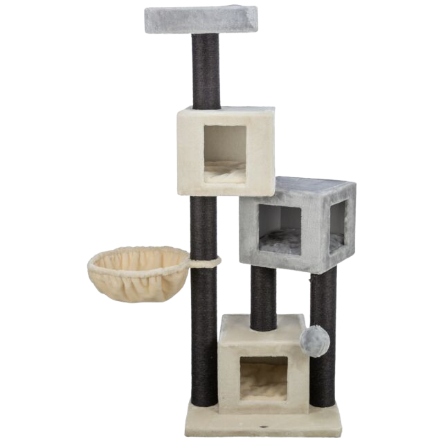 Enzo Scratching tree, 156 cm, cream/grey/black