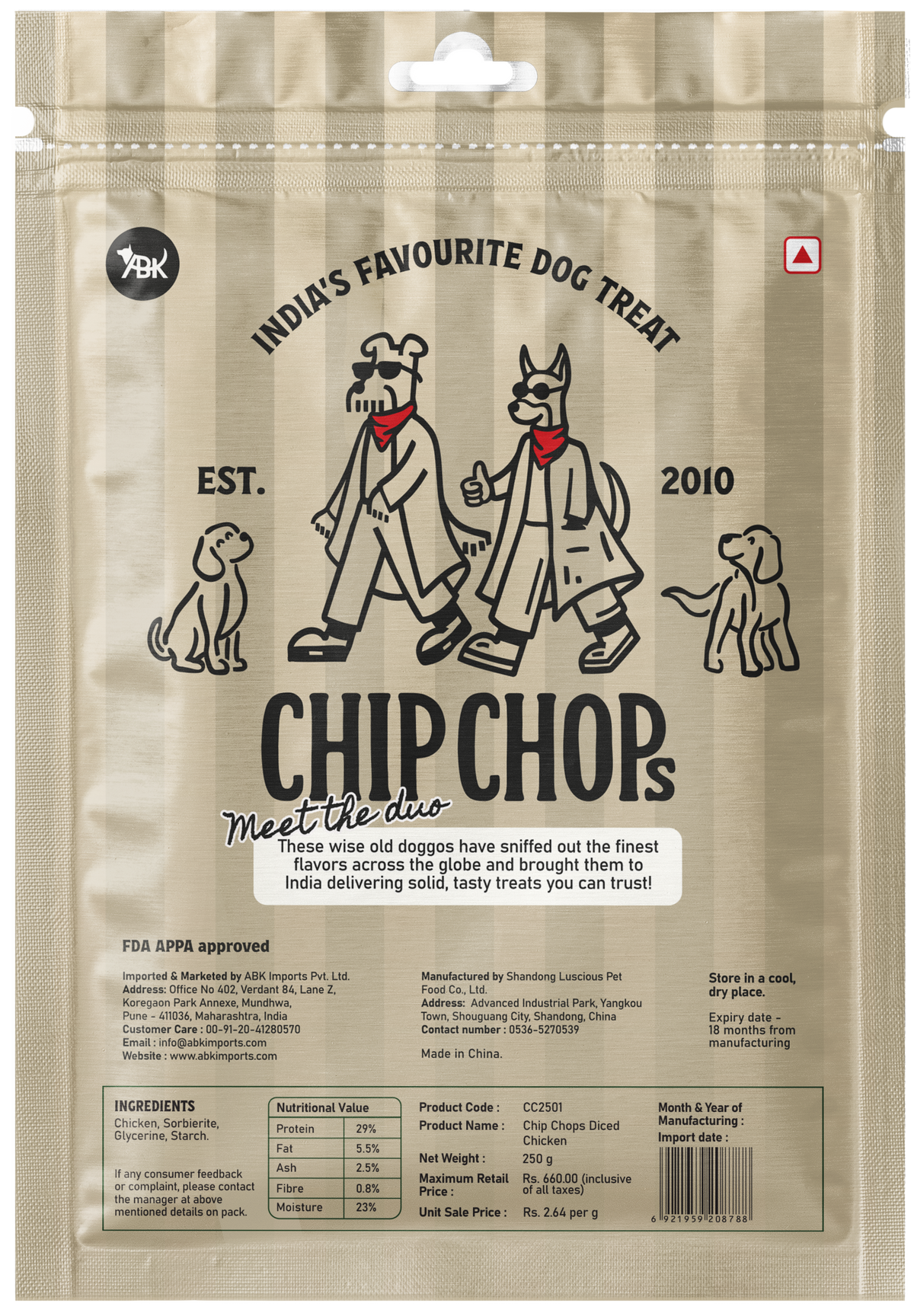 Chip Chops Diced Chicken