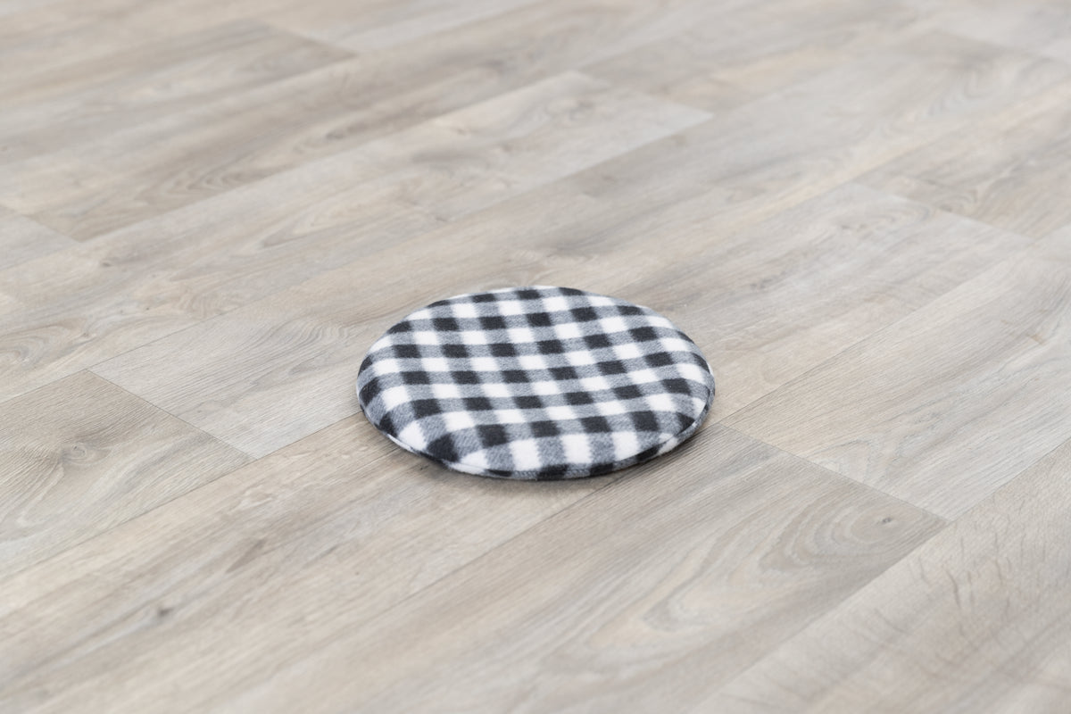 Heat Cushion for Heating in a Microwave, ø 26 cm, Black /White