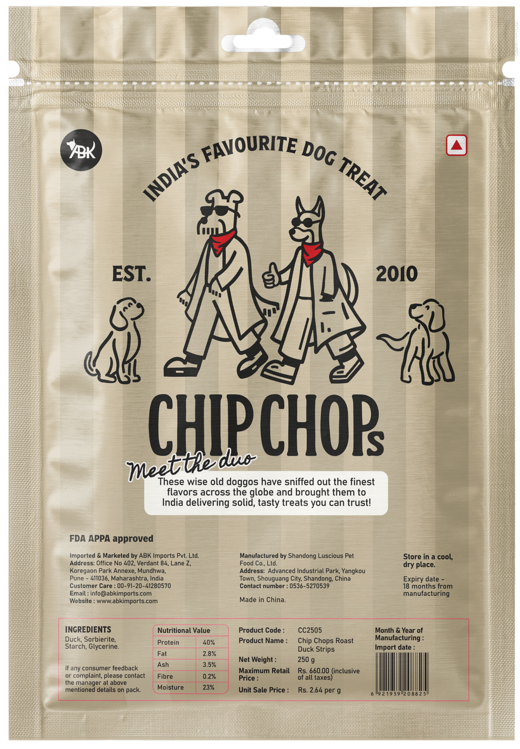 Chip Chops Roast Duck Strips