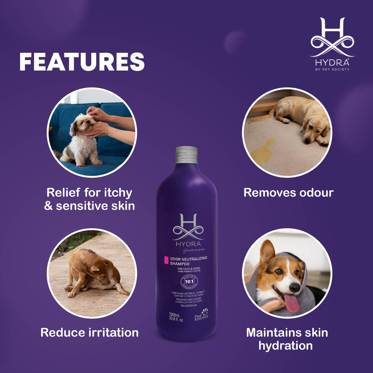 Hydra Groomers Odor Neutralizing Shampoo 1 litre