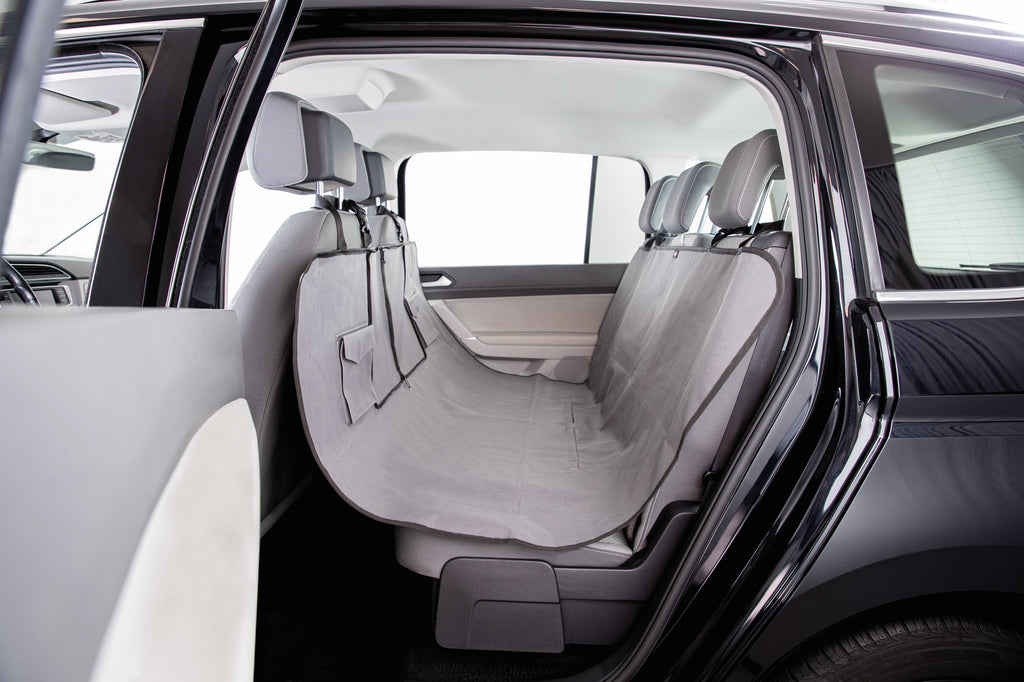Car Seat Cover with Two Pockets Black/Brown 1.40 × 1.45 m