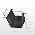 Car Seat Cover with Two Pockets Black/Brown 1.40 × 1.45 m
