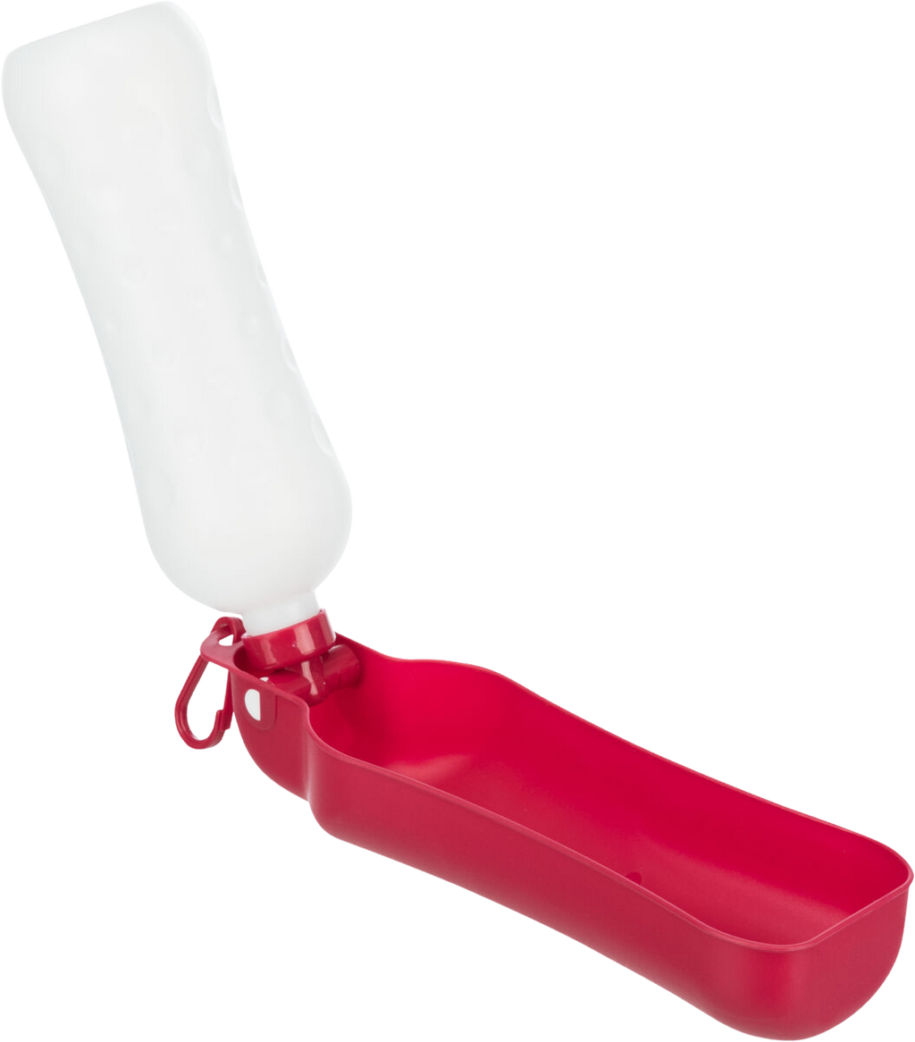Bottle with bowl, plastic, 0.7 l, various