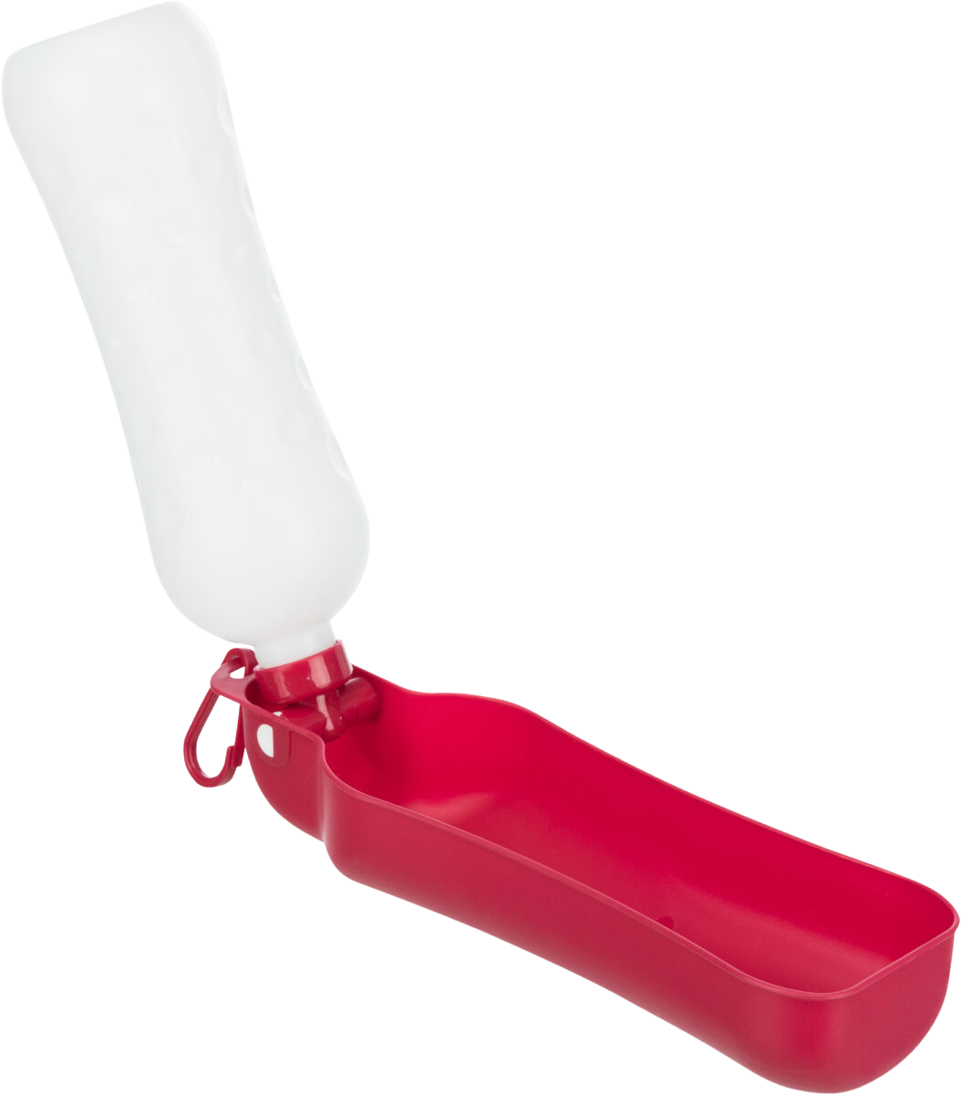 Bottle with bowl, plastic, 0.7 l, various