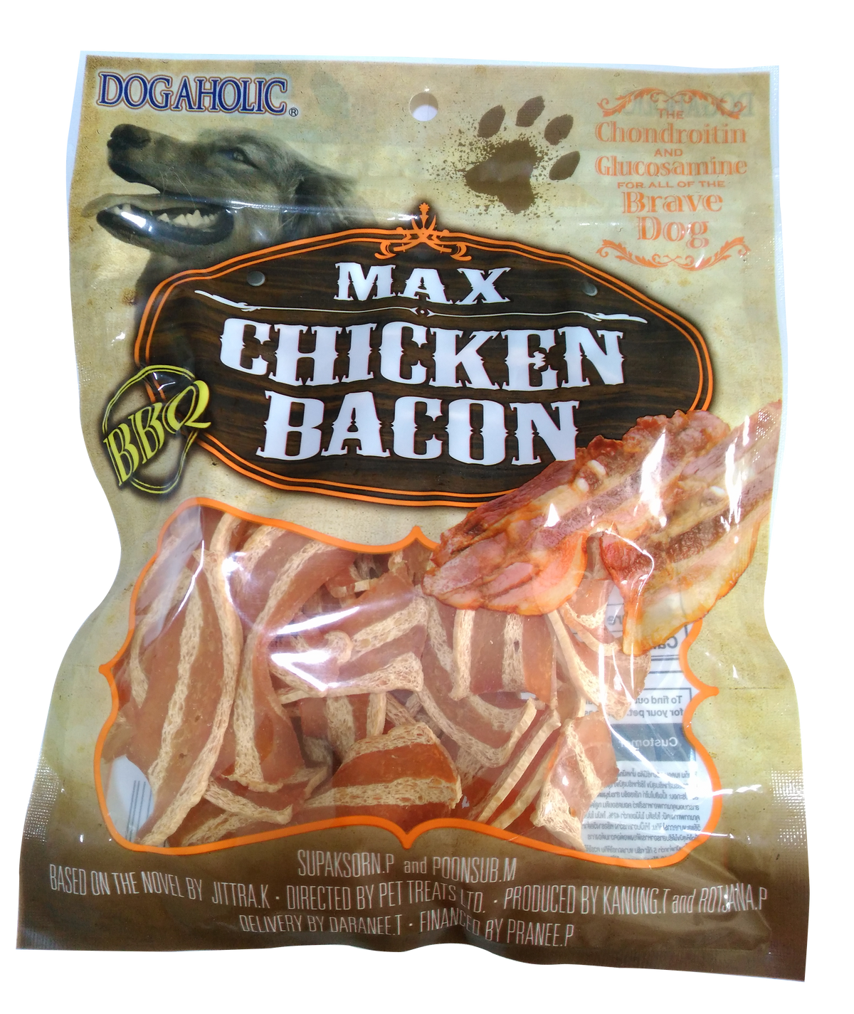 Max Chicken Bacon Strips BBQ, 130 gm