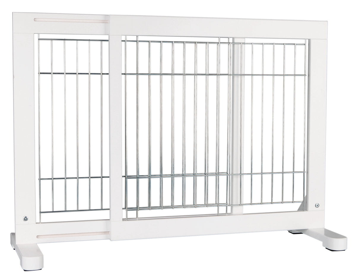 Dog Barrier, Wood, 65-108 × 61 cm, White