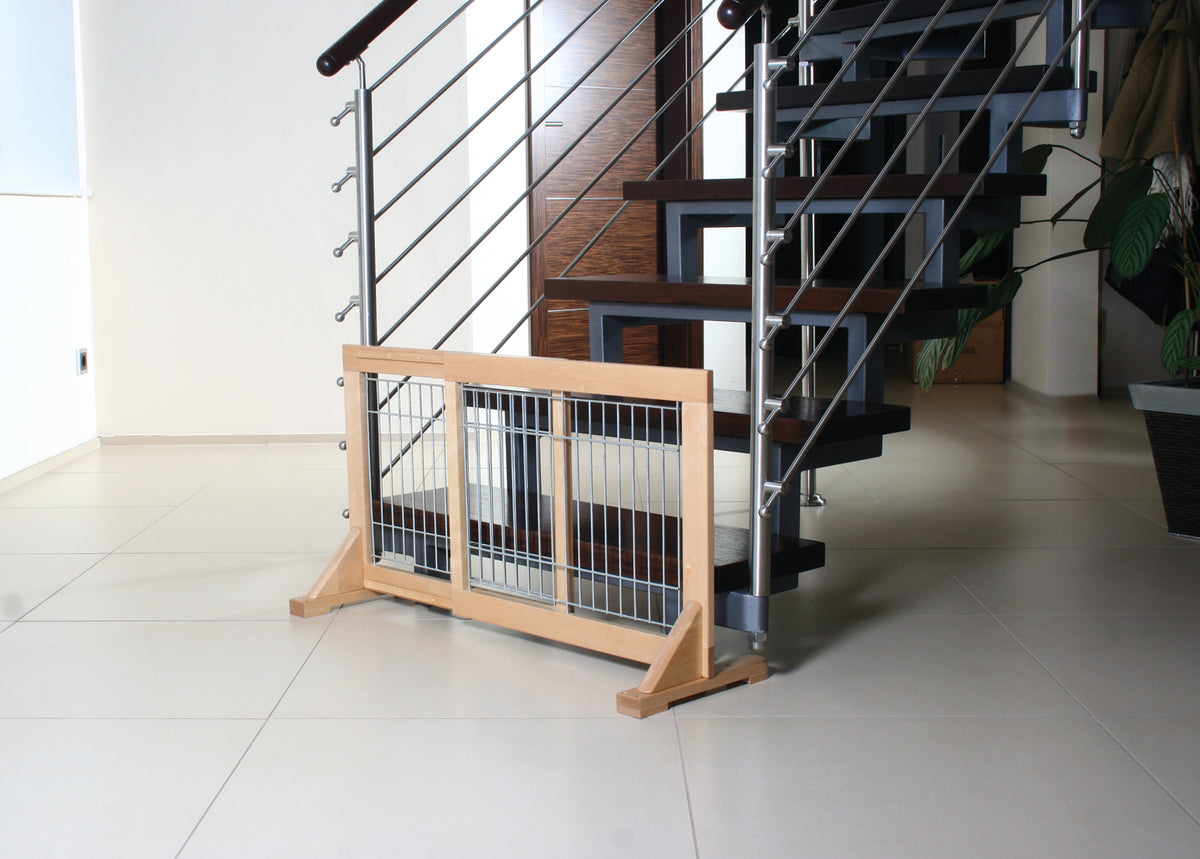 Dog barrier, wood, 65–108 × 50 cm