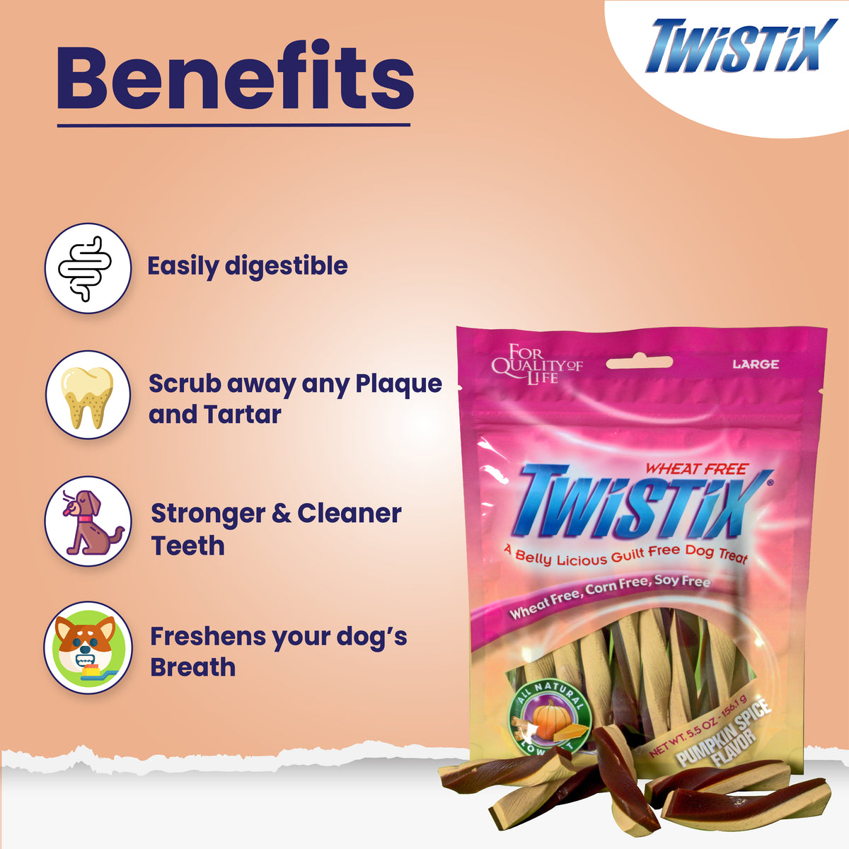 Twistix Pumpkin Spice Flavor