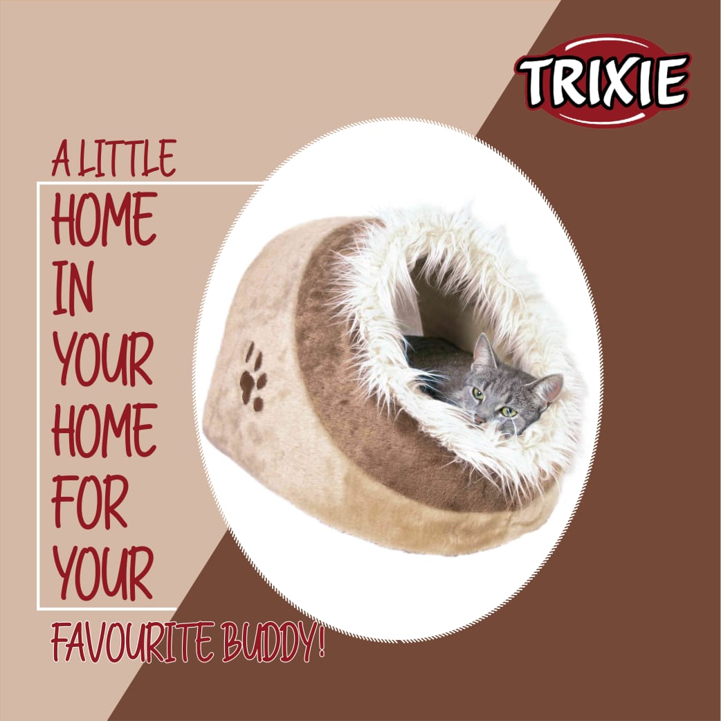 Minou Cuddly Cave Dog/Cat Bed, 16 x 10 x 14 inch