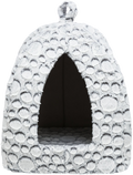 Mila cave, plush, 32 × 42 × 32 cm, white-grey