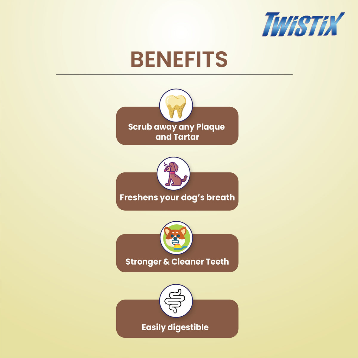 Twistix Peanut & Carob Flavor