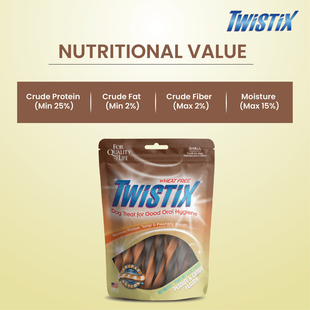 Twistix Peanut & Carob Flavor