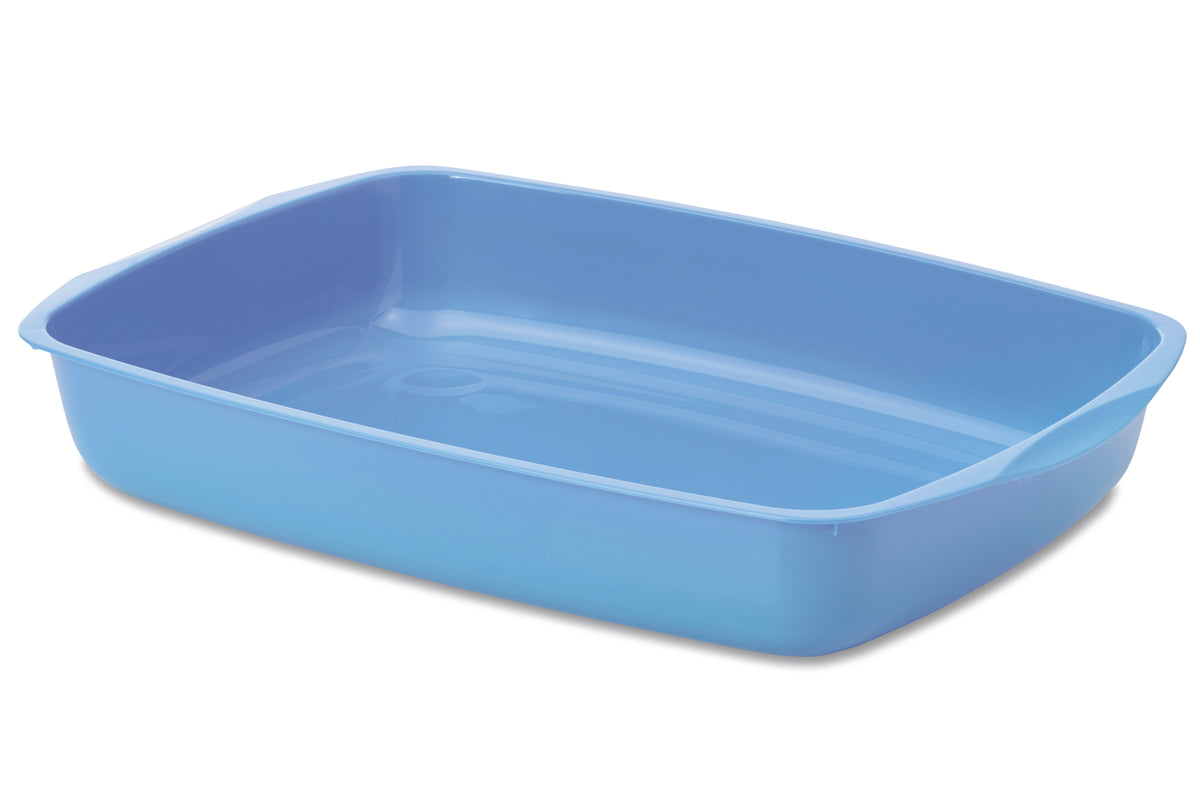 Cat Litter Tray 15 inch, Assorted Colors, 15 x 10 x 3 inch