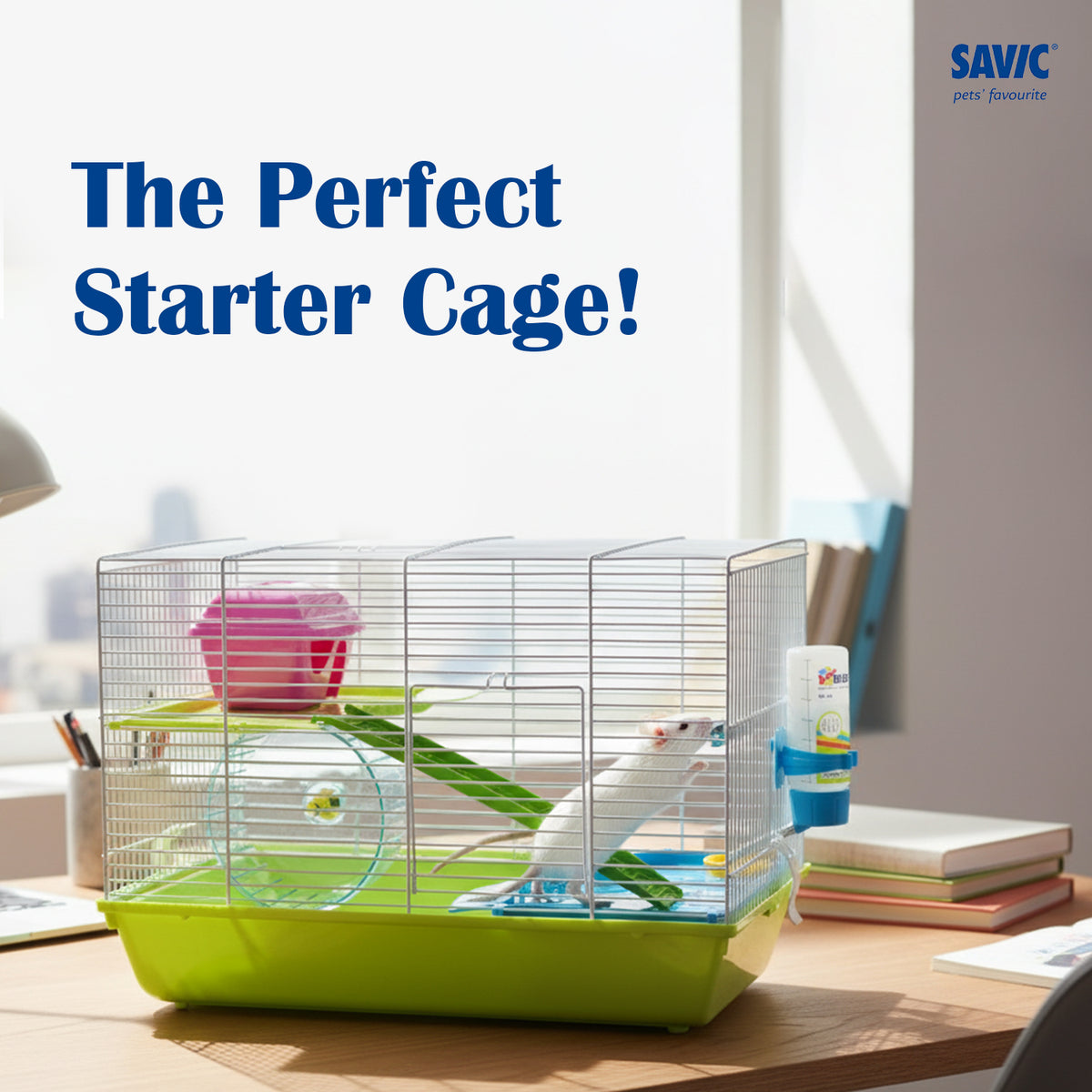 Martha Triple Hamster & Guniea Pigs Cage, 19 x 12 x 14 inch