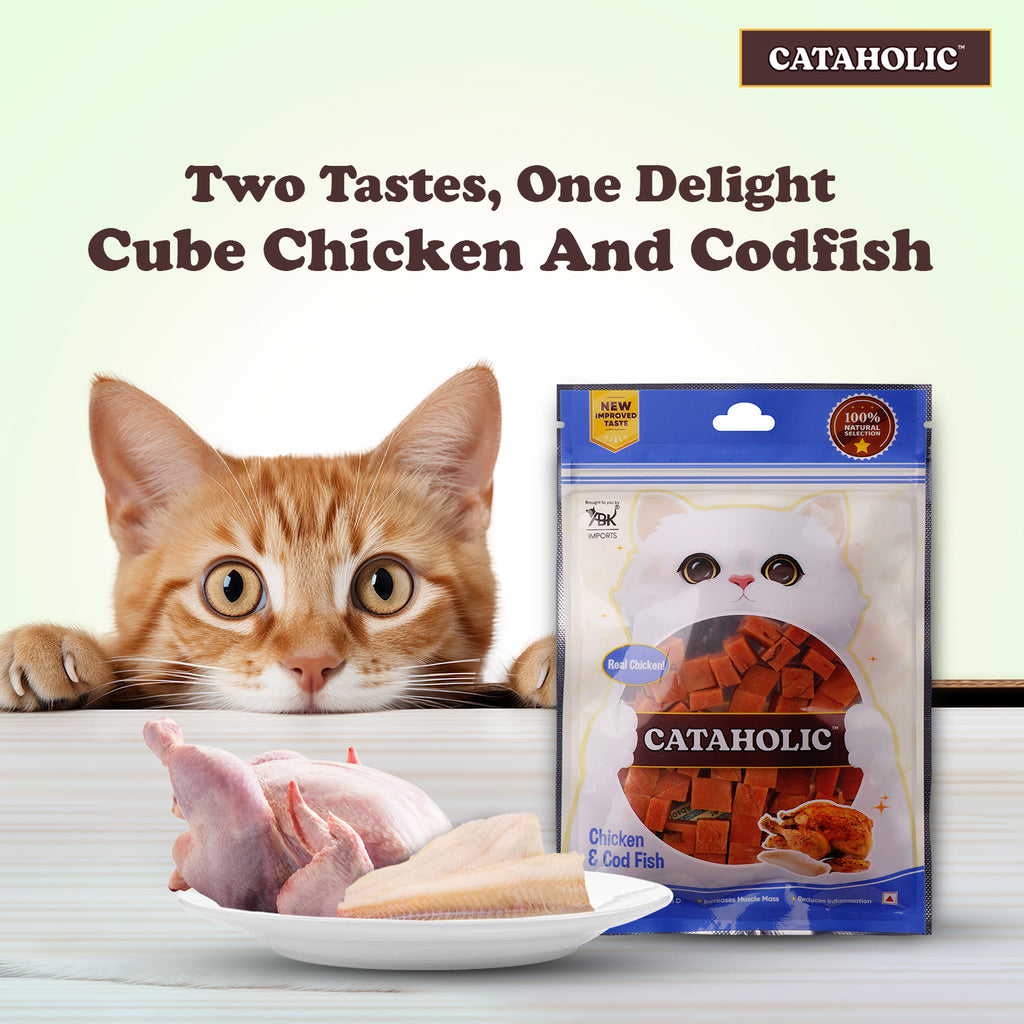Cube Chicken and Codfish50g