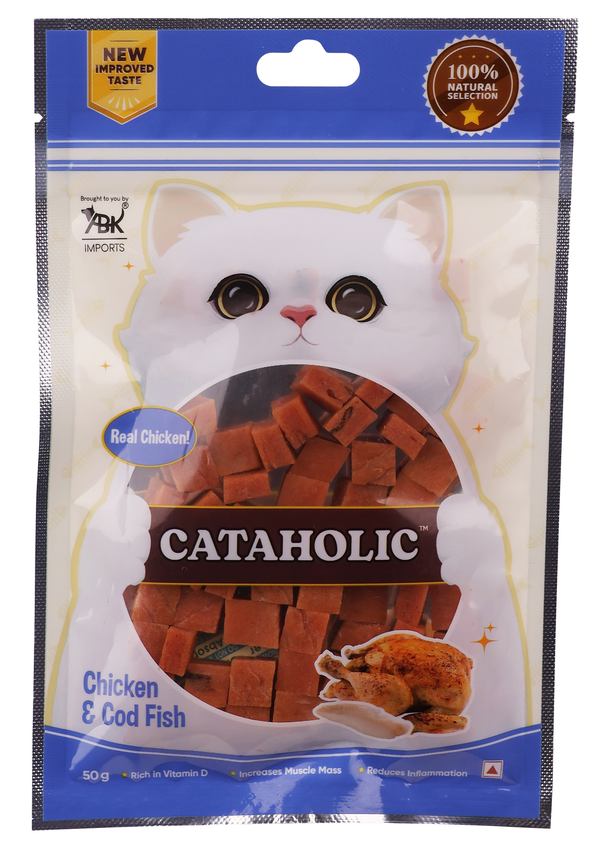 Cube Chicken and Codfish50g