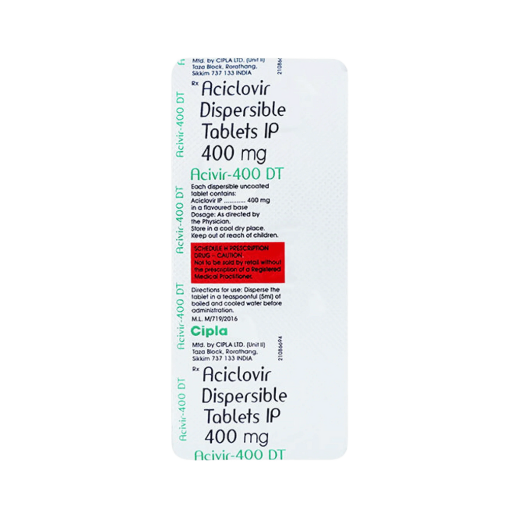 ACIVIR 400 DT TABLET - Animeal