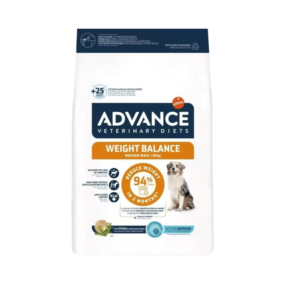 AVET ADVANCE WEIGHT BALANCE DOG DRY FOOD [3KG] - Animeal