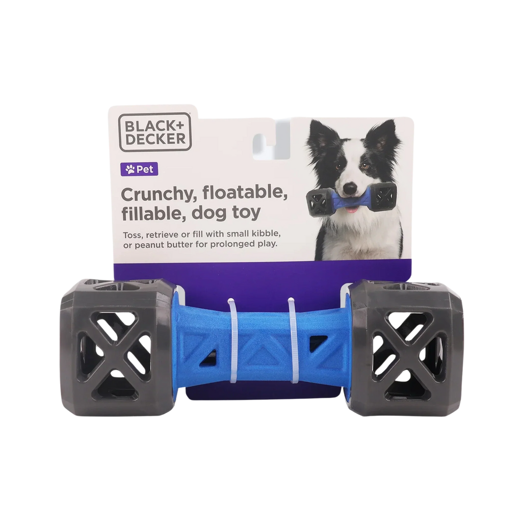 B+D DUMBBELL LEAK FLOATABLE TPR CRUNCH TOY - Animeal