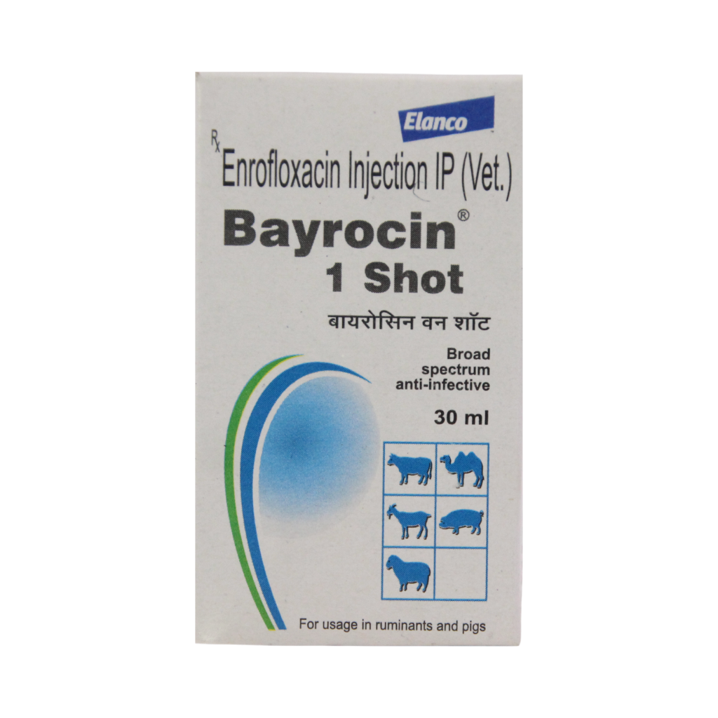 Bayer Bayrocin 1Shot Enrofloxacin Injection, 30ml