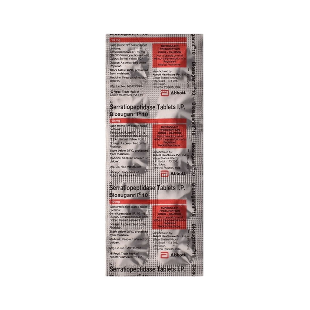 BIOSUGANRIL 10MG TABLET - Animeal