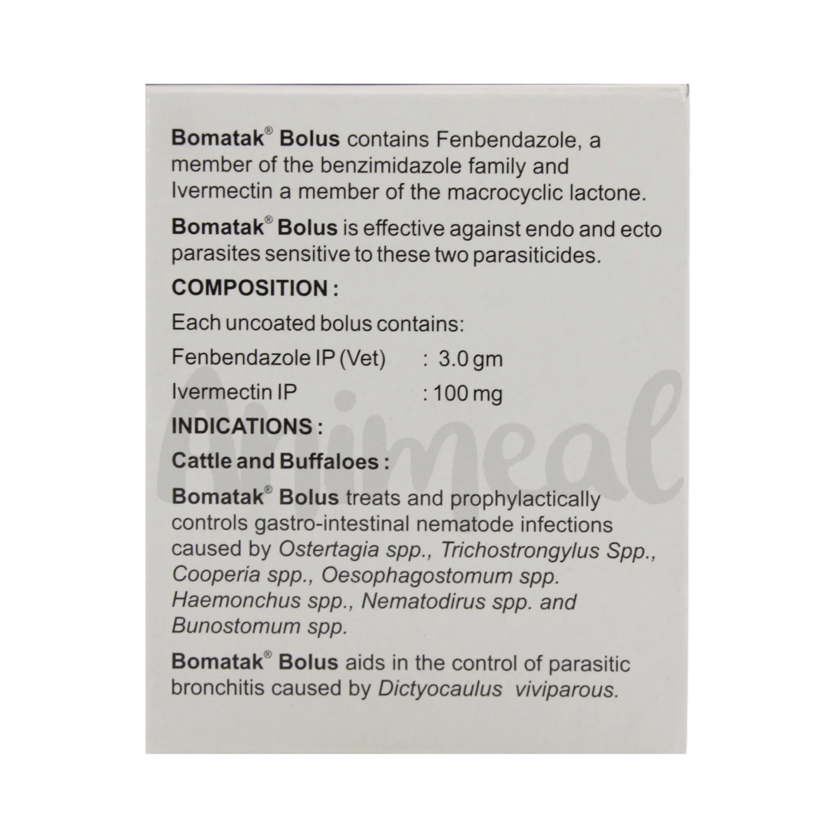BOMATAK BOLUS - Animeal