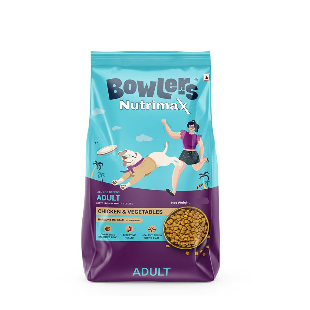 BOWLERS NUTRIMAX ADULT CHIC & VEG DRY FOOD [1.2 KG] - Animeal
