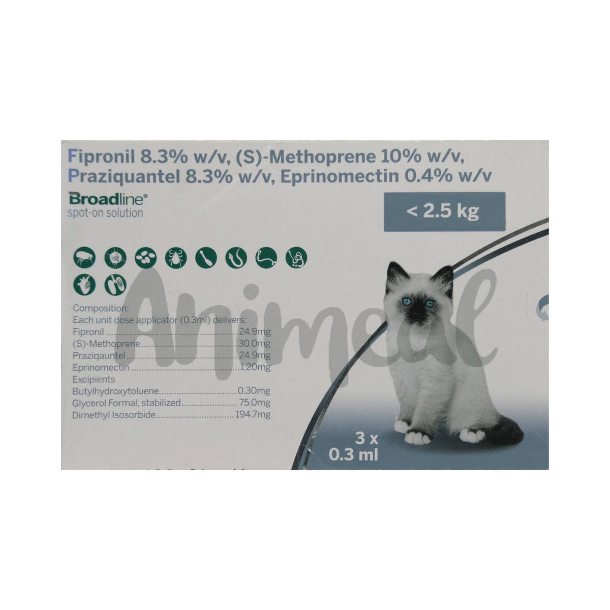 BROADLINE (<2.5KG) CAT SPOT ON - Animeal