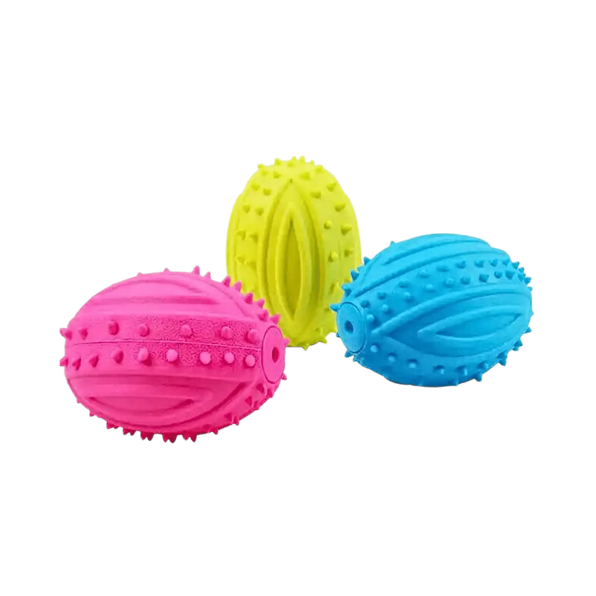 CANINE CREW RUBBER SQUEAKY RUGBY TOY - Animeal